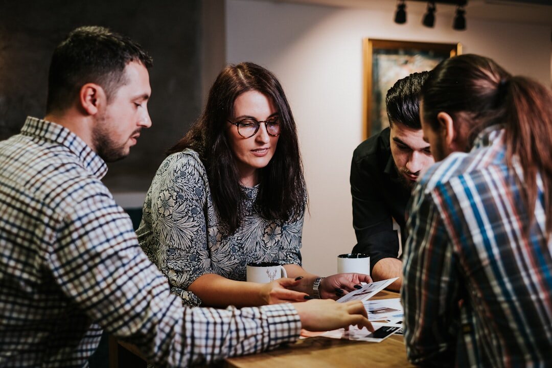 corporate software team meeting