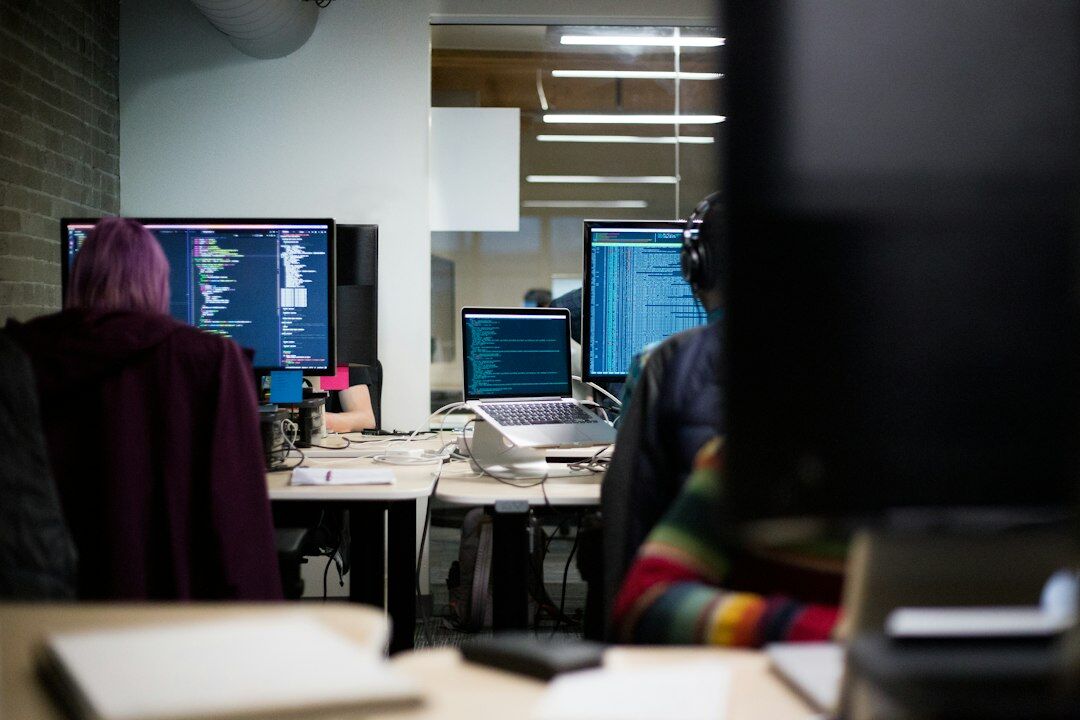 developers collaborating on code